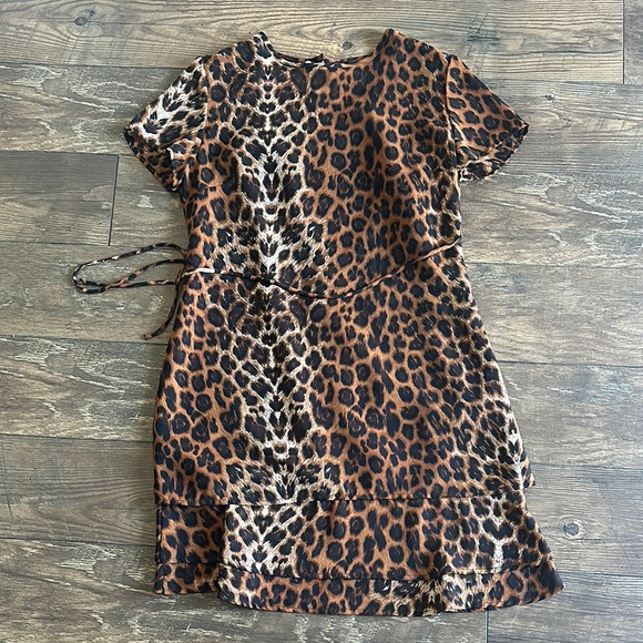 Leopard Print Kids Dress - Picture 1 of 1